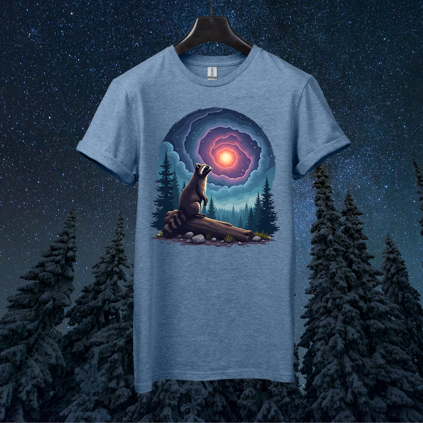 Galactic Sky Raccoon T-Shirt