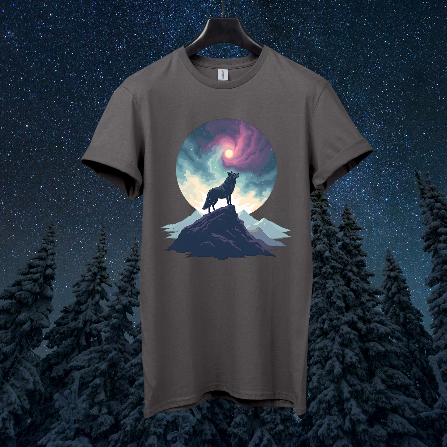 Galactic Sky Wolf T-Shirt
