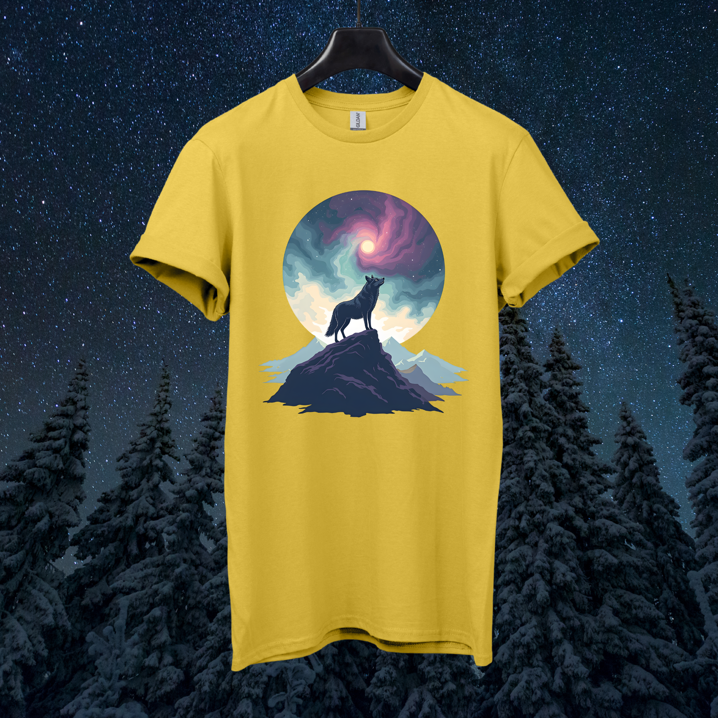 Galactic Sky Wolf T-Shirt
