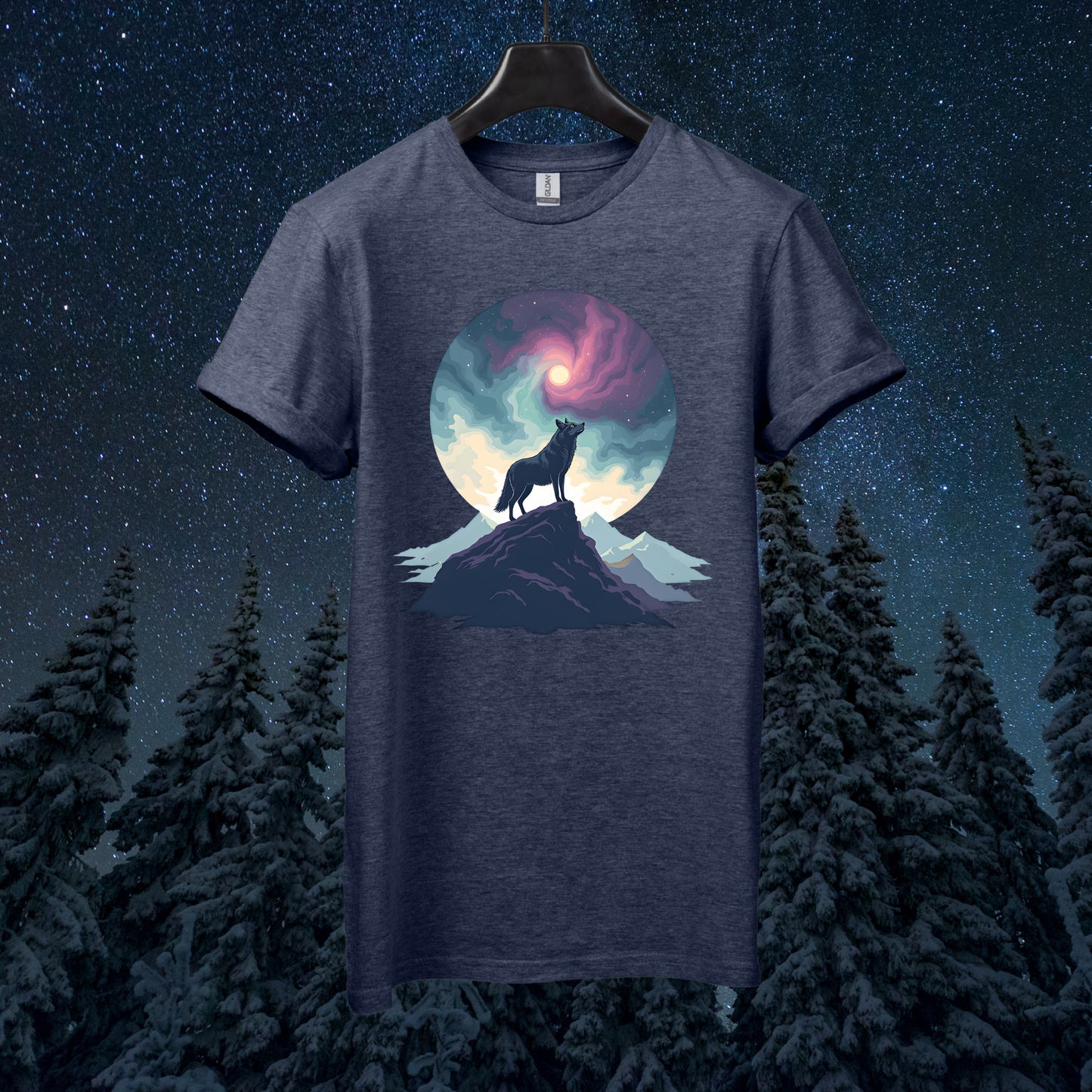 Galactic Sky Wolf T-Shirt