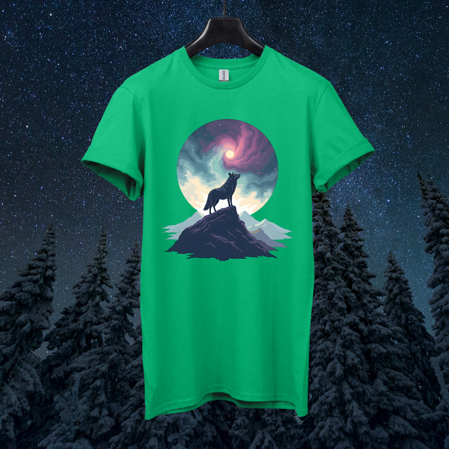 Galactic Sky Wolf T-Shirt