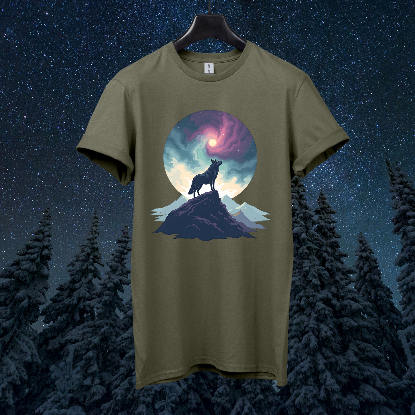 Galactic Sky Wolf T-Shirt