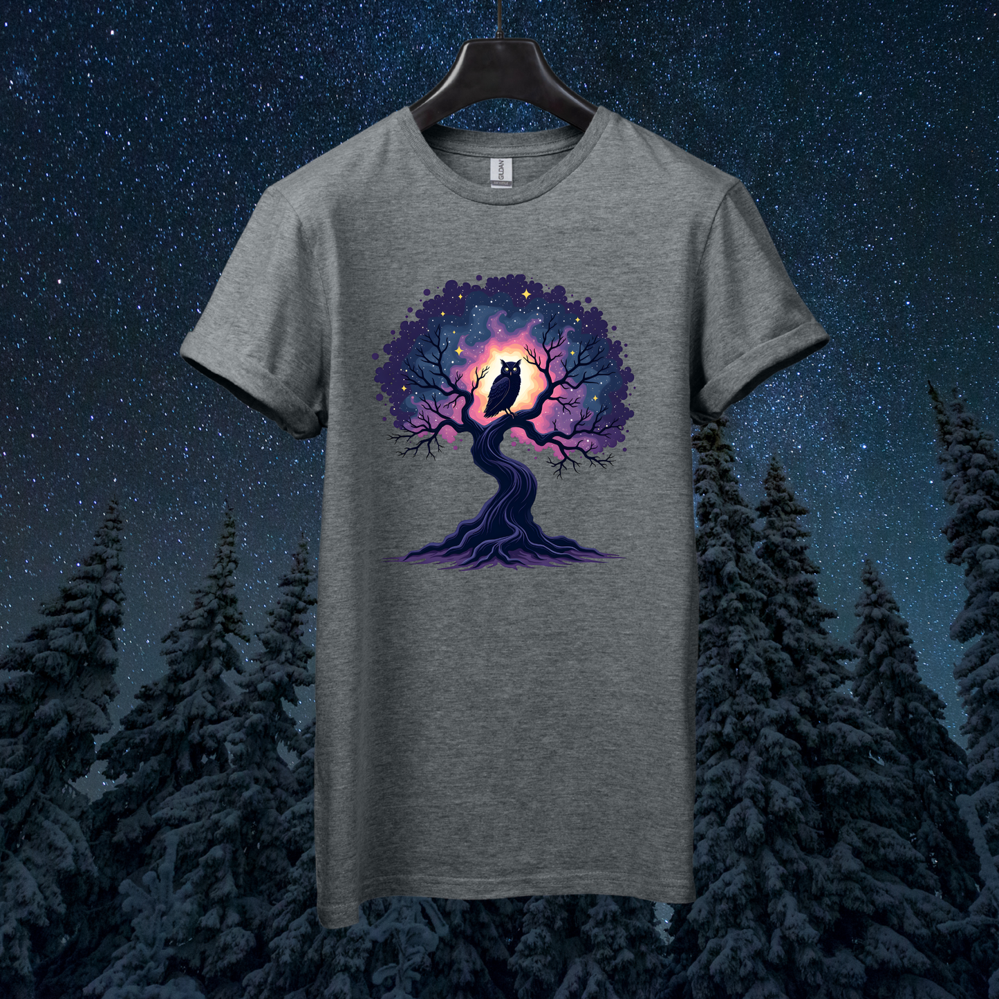 Galactic Tree Owl T-Shirt