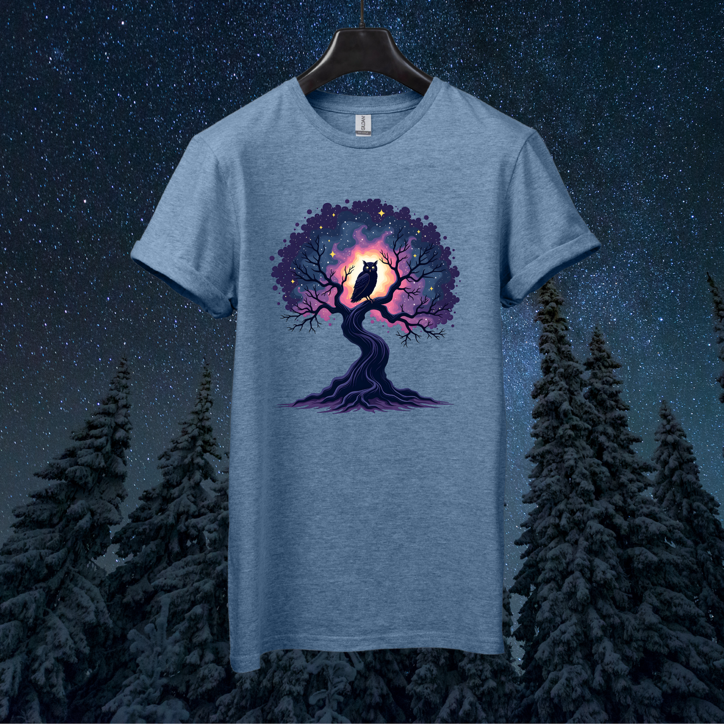 Galactic Tree Owl T-Shirt