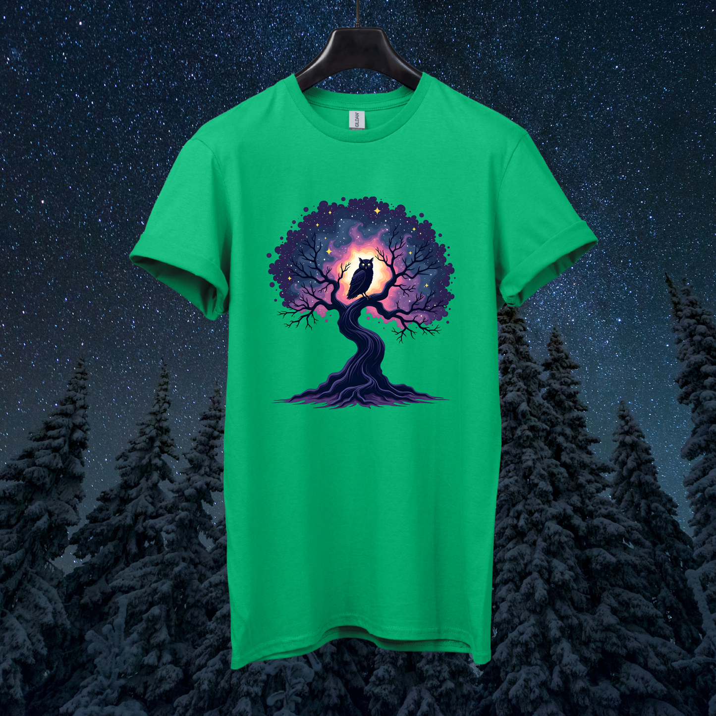 Galactic Tree Owl T-Shirt
