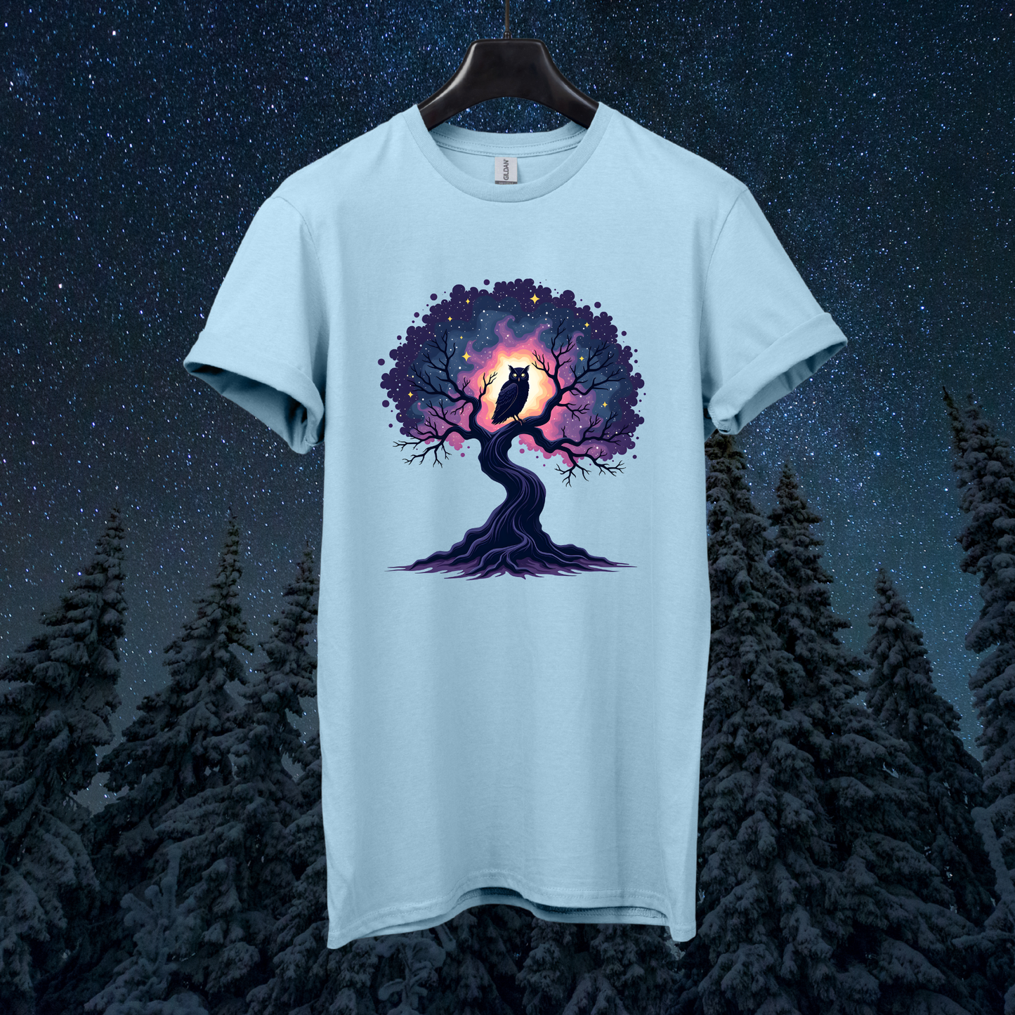 Galactic Tree Owl T-Shirt