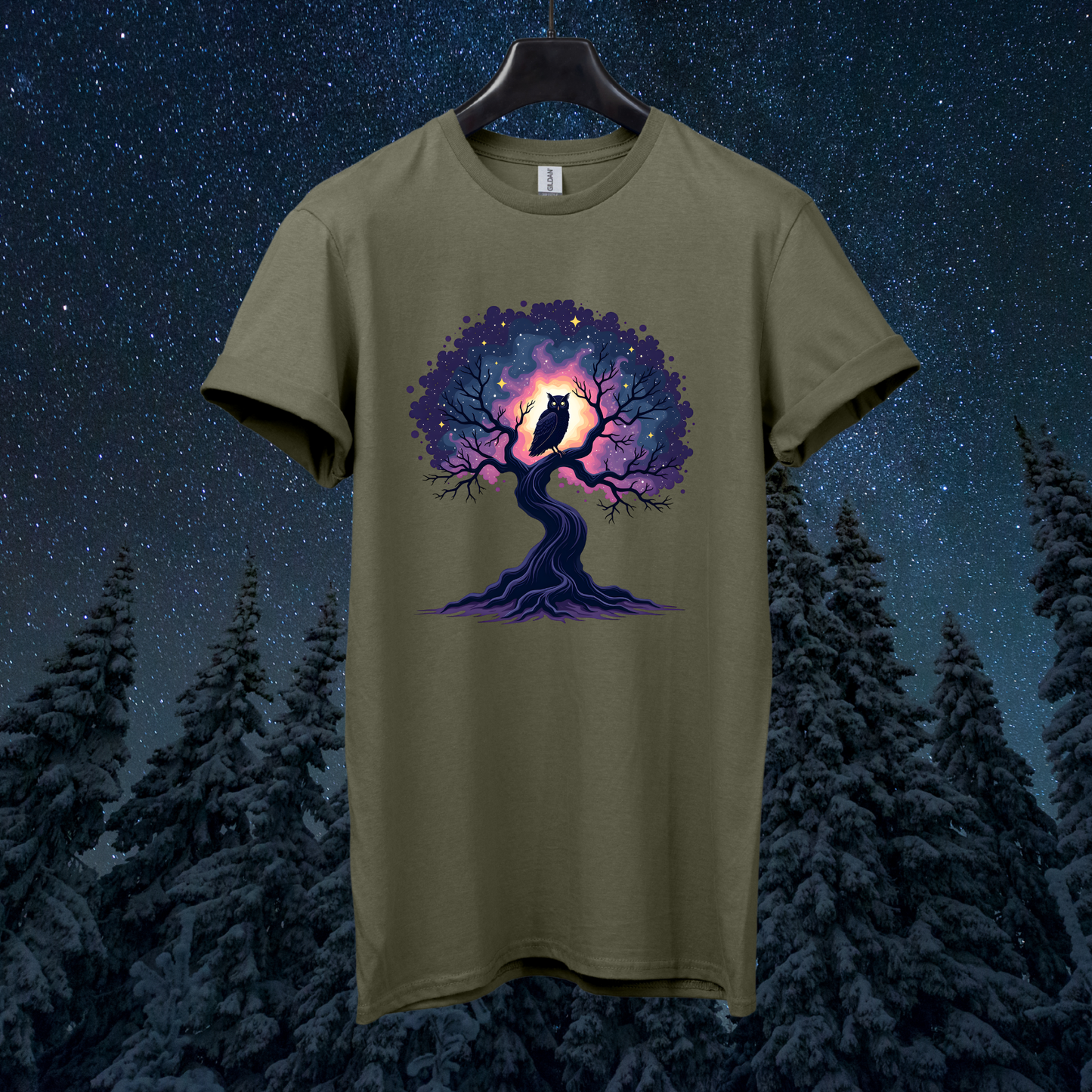 Galactic Tree Owl T-Shirt