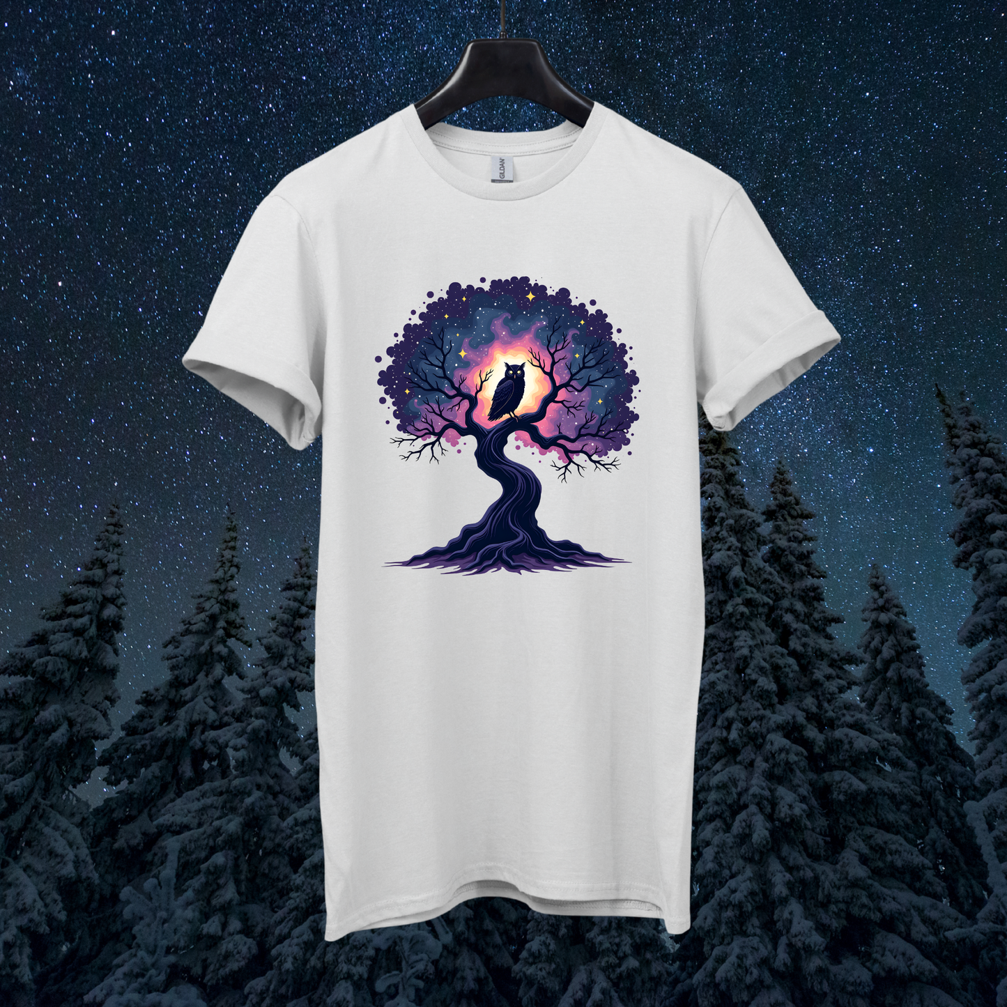 Galactic Tree Owl T-Shirt