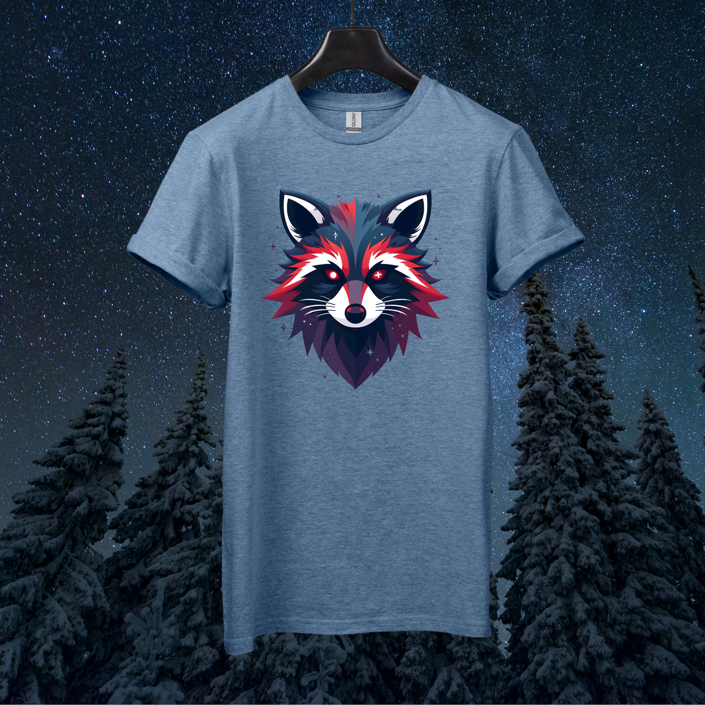 Geometric Galactic Raccoon T-Shirt