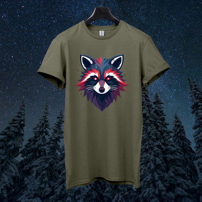 Geometric Galactic Raccoon T-Shirt