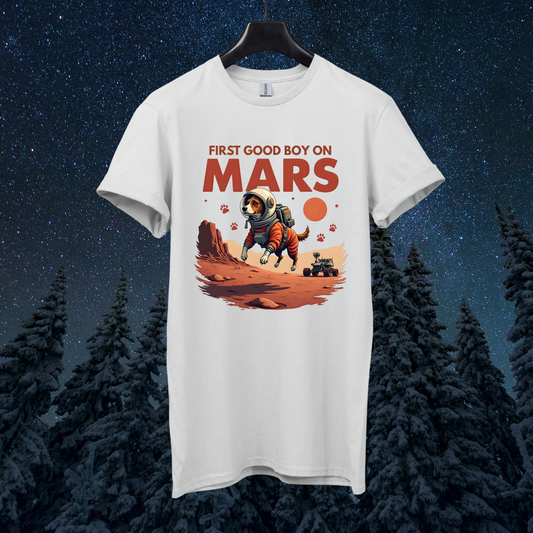Good Boy on Mars Dog T-Shirt