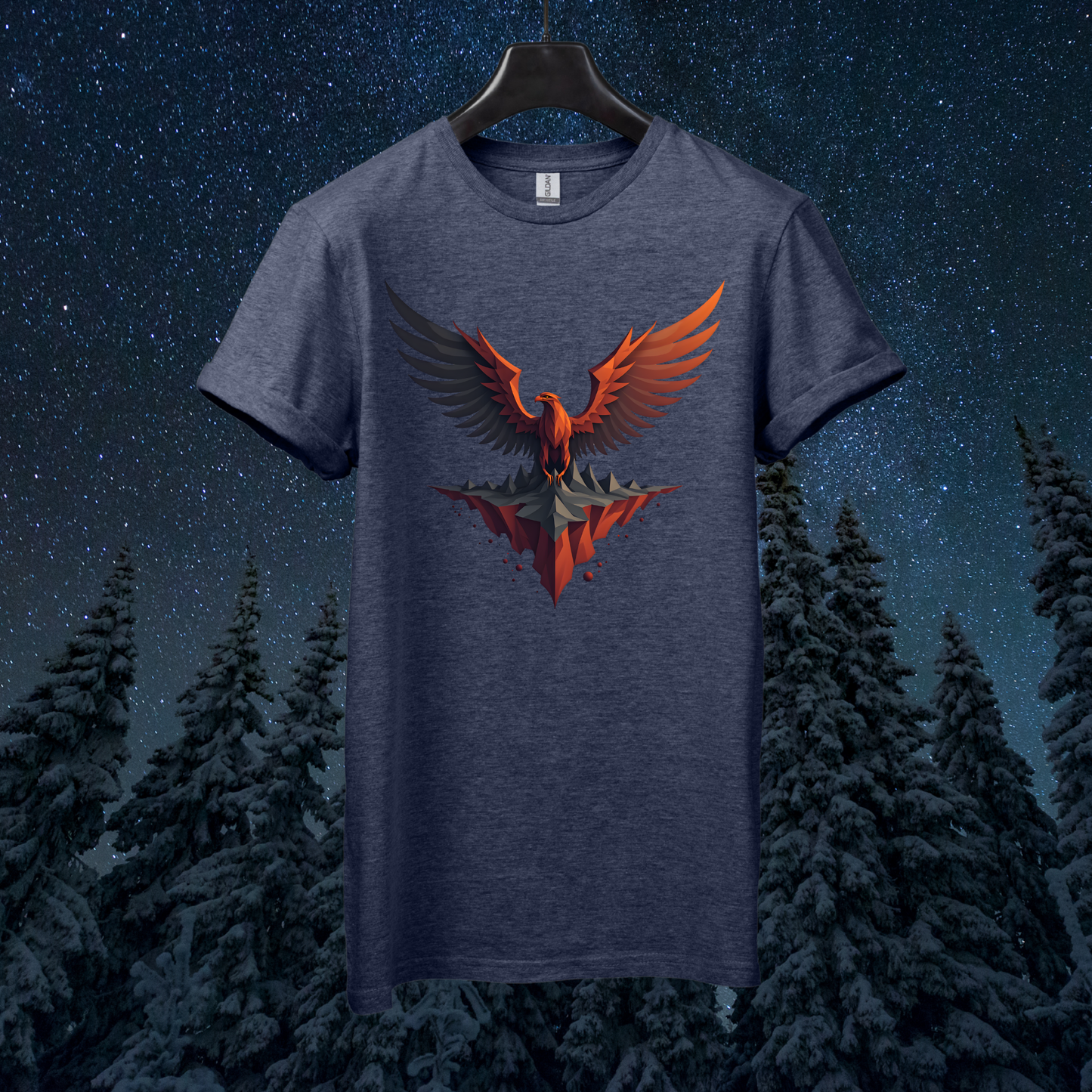 Martian Geometric Eagle T-Shirt