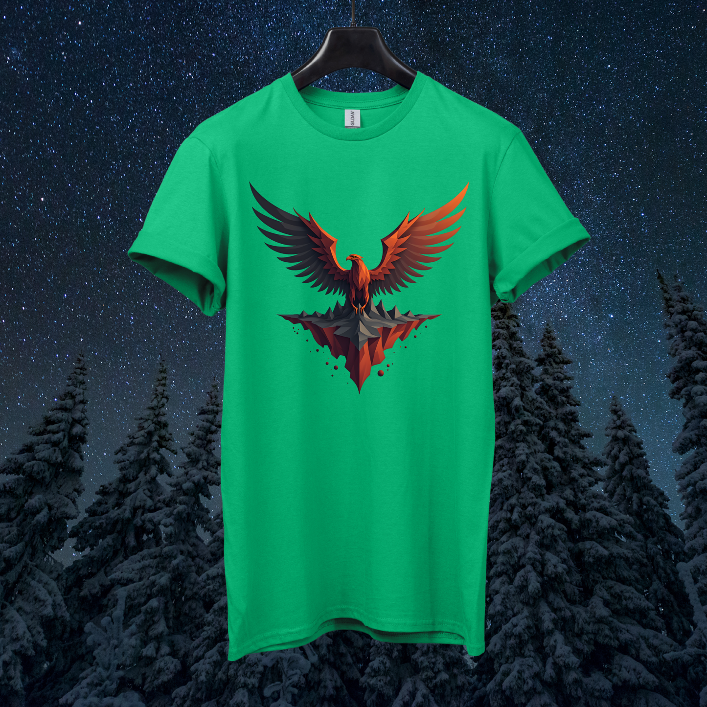 Martian Geometric Eagle T-Shirt