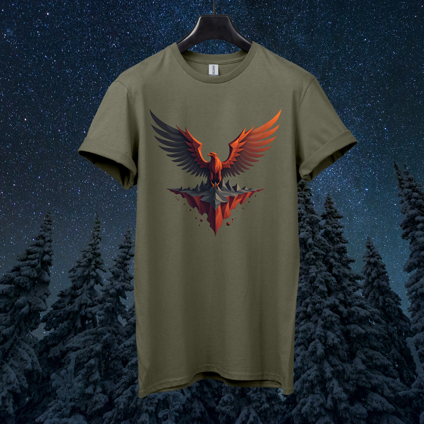 Martian Geometric Eagle T-Shirt