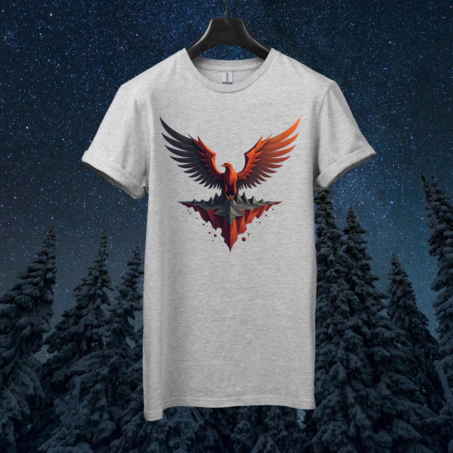 Martian Geometric Eagle T-Shirt
