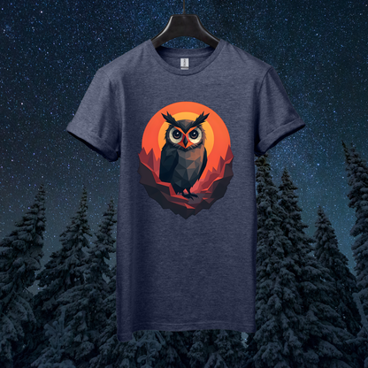 Martian Geometric Owl T-Shirt
