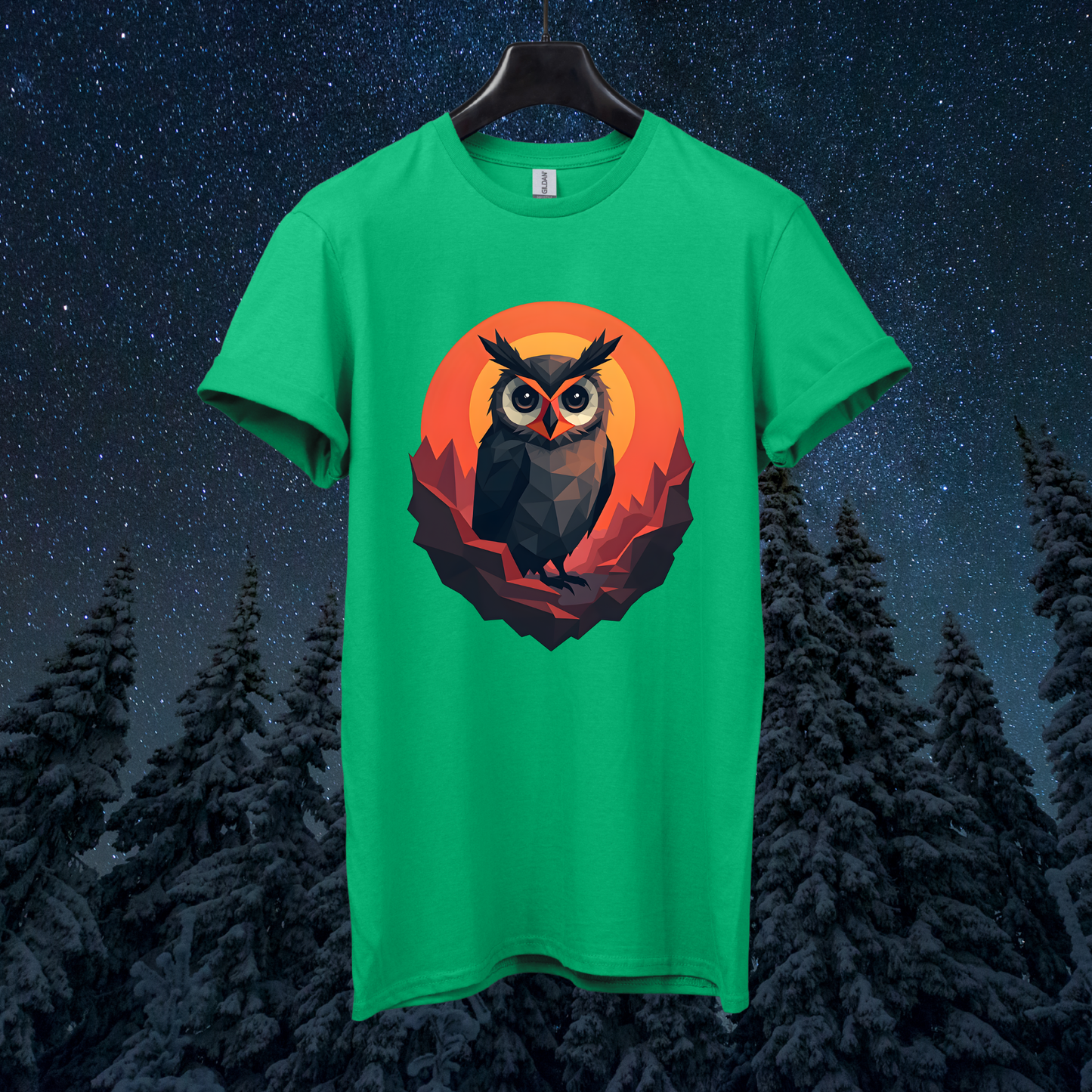 Martian Geometric Owl T-Shirt