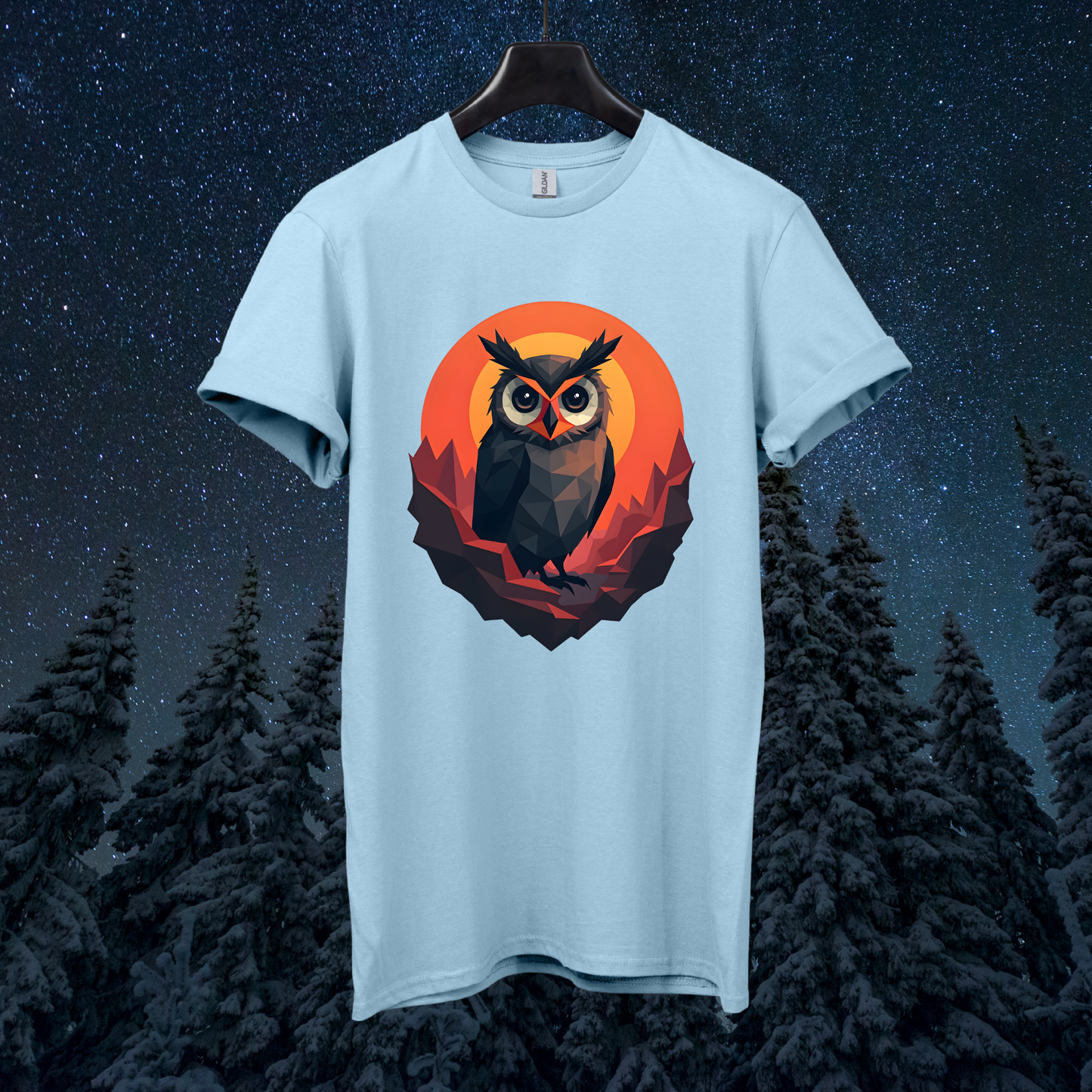 Martian Geometric Owl T-Shirt