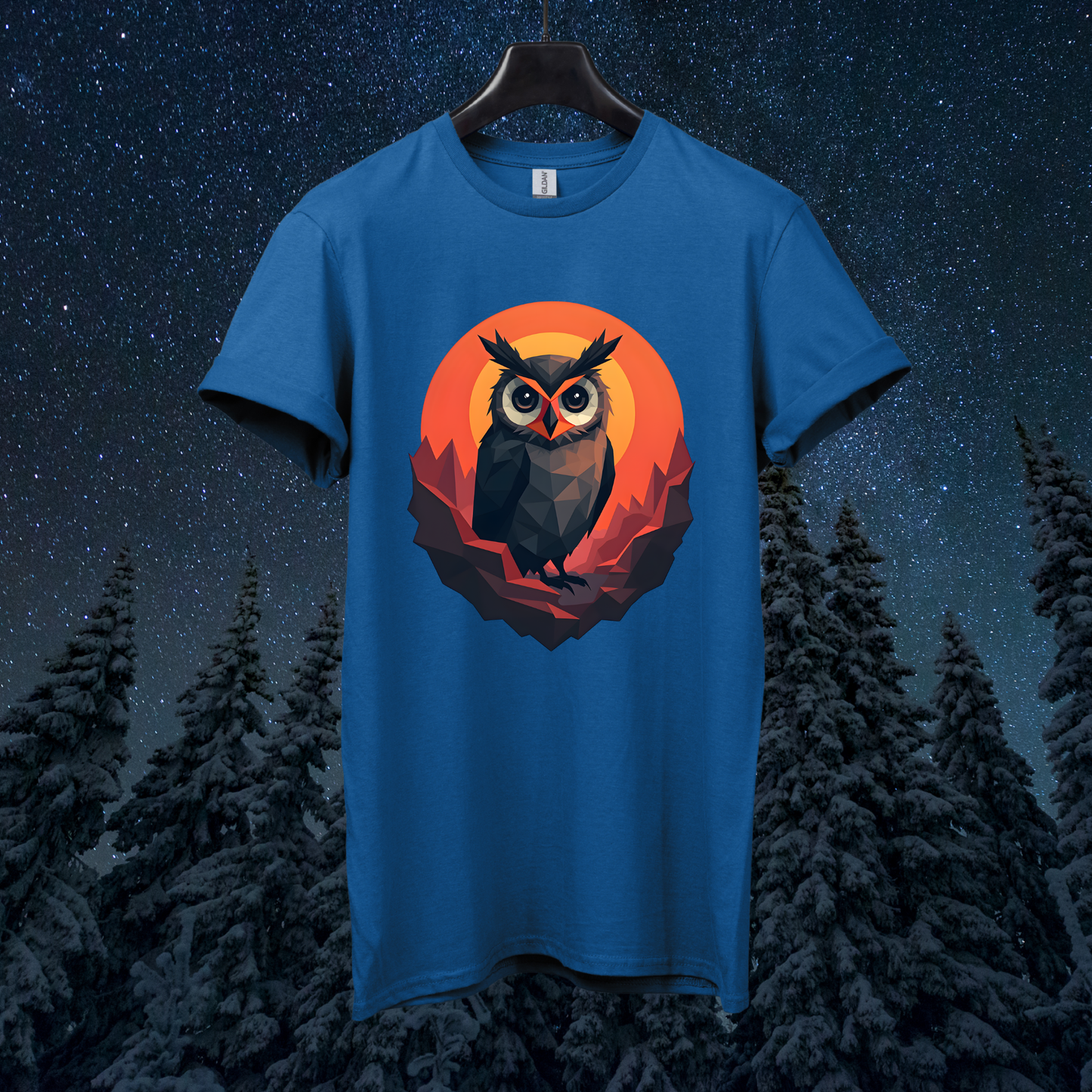 Martian Geometric Owl T-Shirt