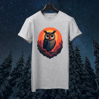 Martian Geometric Owl T-Shirt