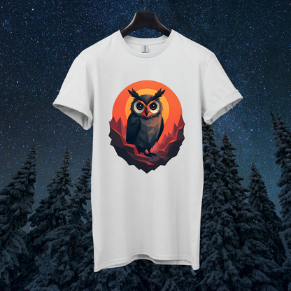 Martian Geometric Owl T-Shirt