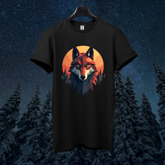 Martian Geometric Wolf T-Shirt