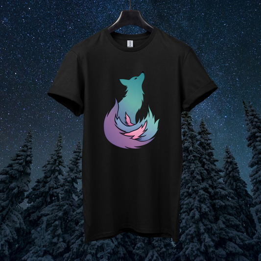 Minimal Aurora Fox T-Shirt