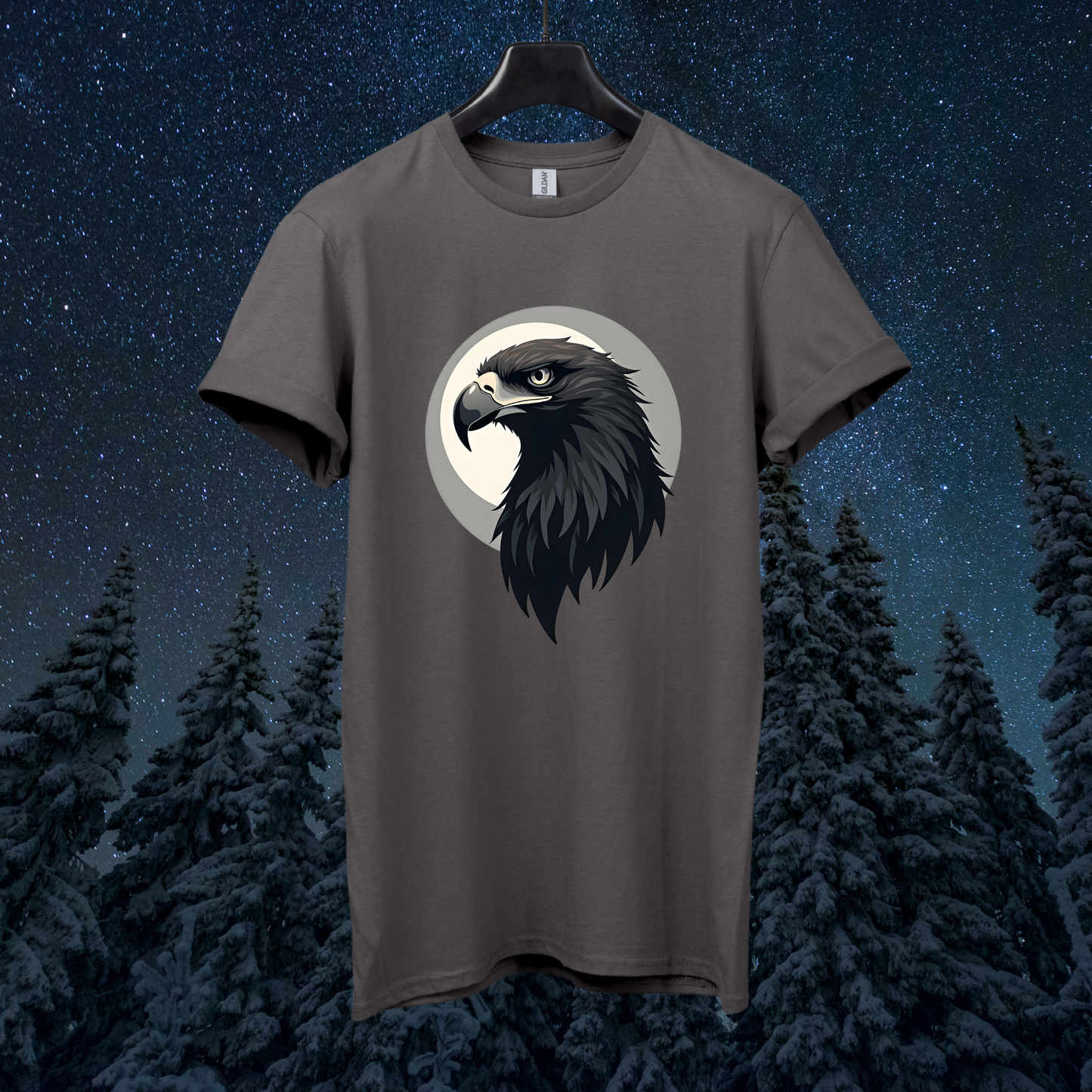 Moon Eagle Head T-Shirt
