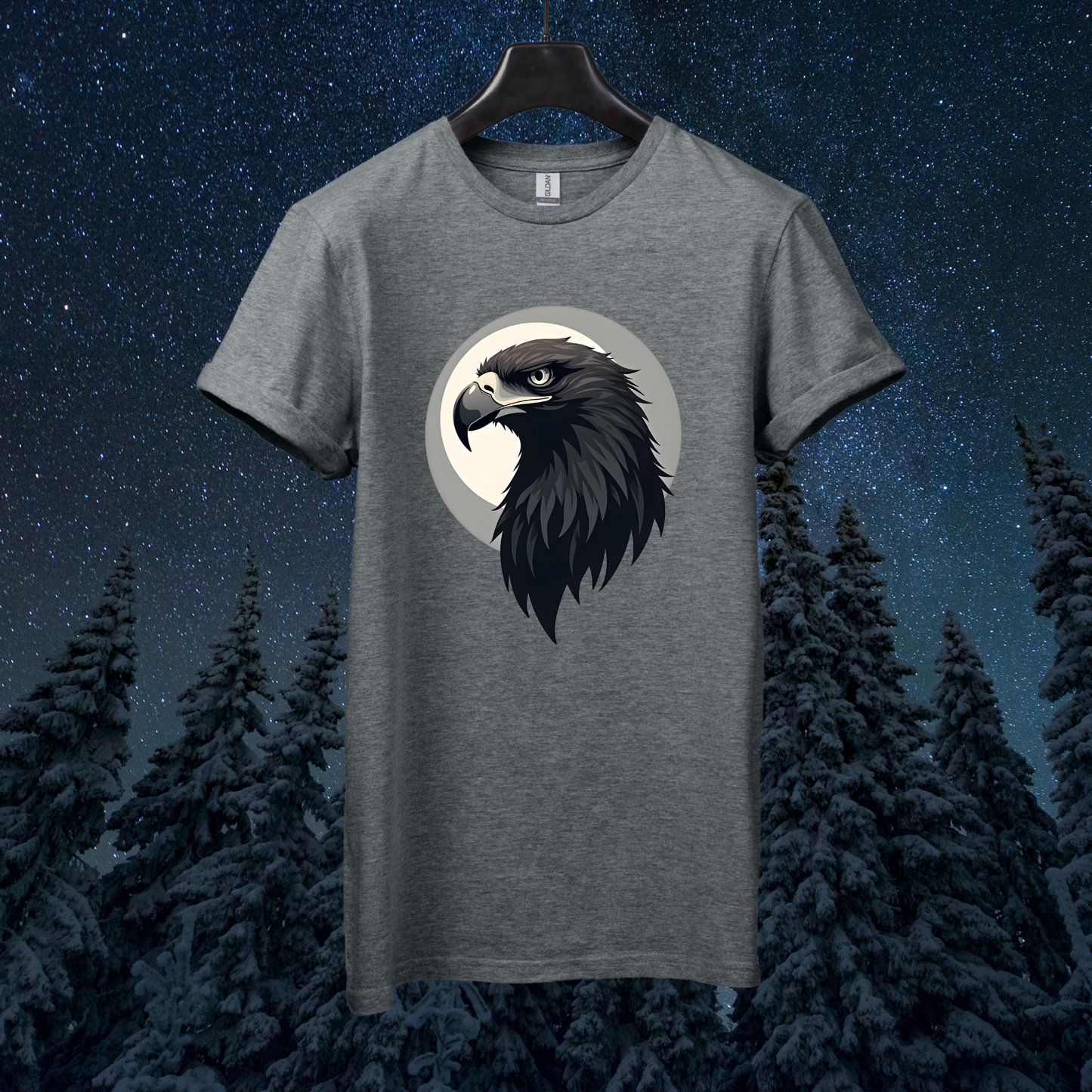 Moon Eagle Head T-Shirt
