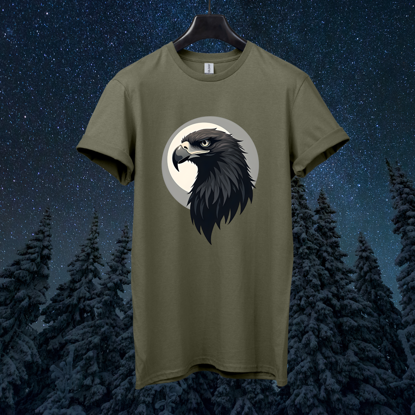 Moon Eagle Head T-Shirt