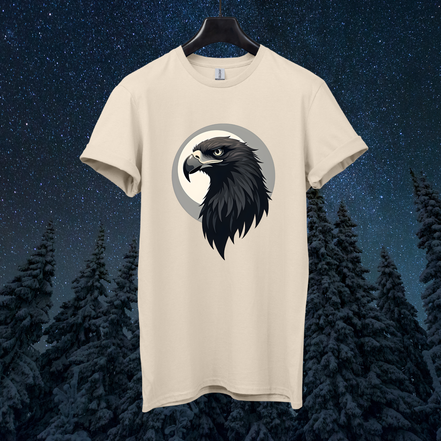 Moon Eagle Head T-Shirt