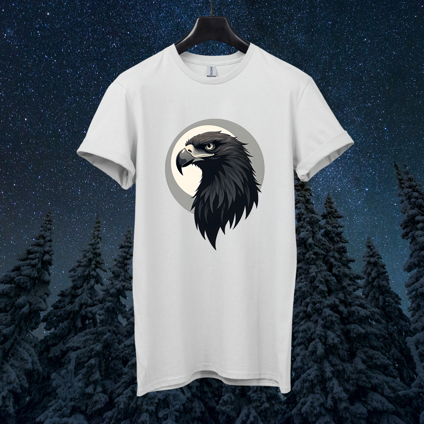 Moon Eagle Head T-Shirt