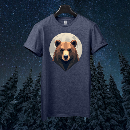 Moon Geometric Bear T-Shirt