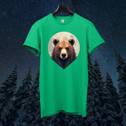 Moon Geometric Bear T-Shirt