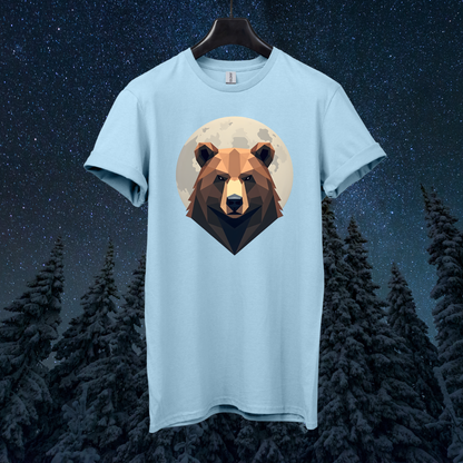 Moon Geometric Bear T-Shirt