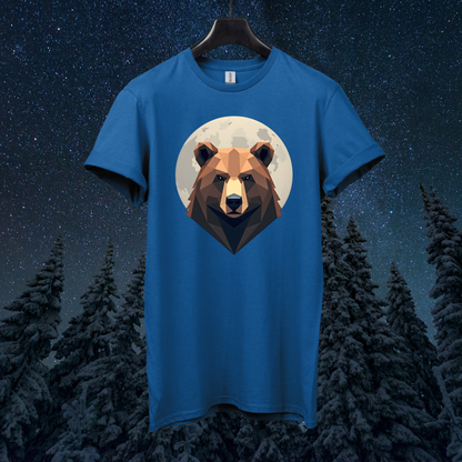 Moon Geometric Bear T-Shirt