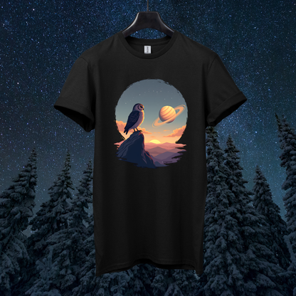 Saturn Sky Owl T-Shirt
