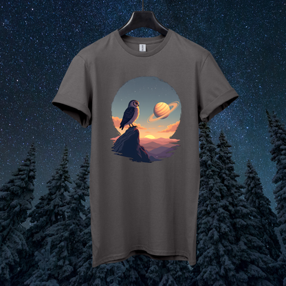 Saturn Sky Owl T-Shirt