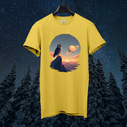 Saturn Sky Owl T-Shirt