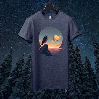 Saturn Sky Owl T-Shirt