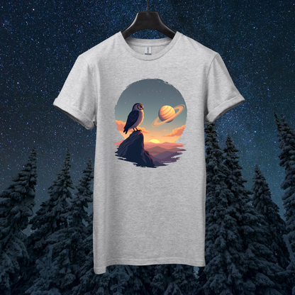 Saturn Sky Owl T-Shirt