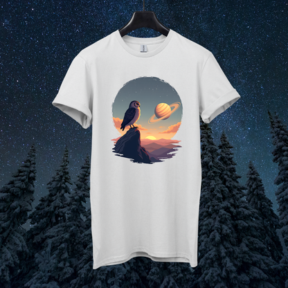 Saturn Sky Owl T-Shirt
