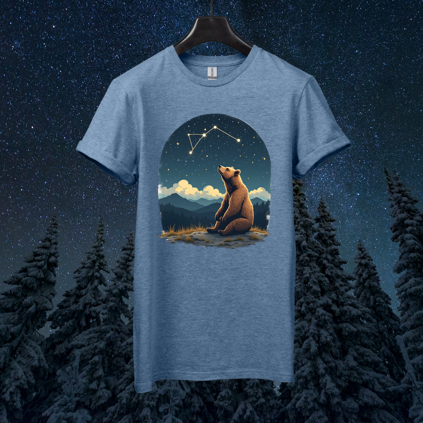 Vintage Starry Bear T-Shirt