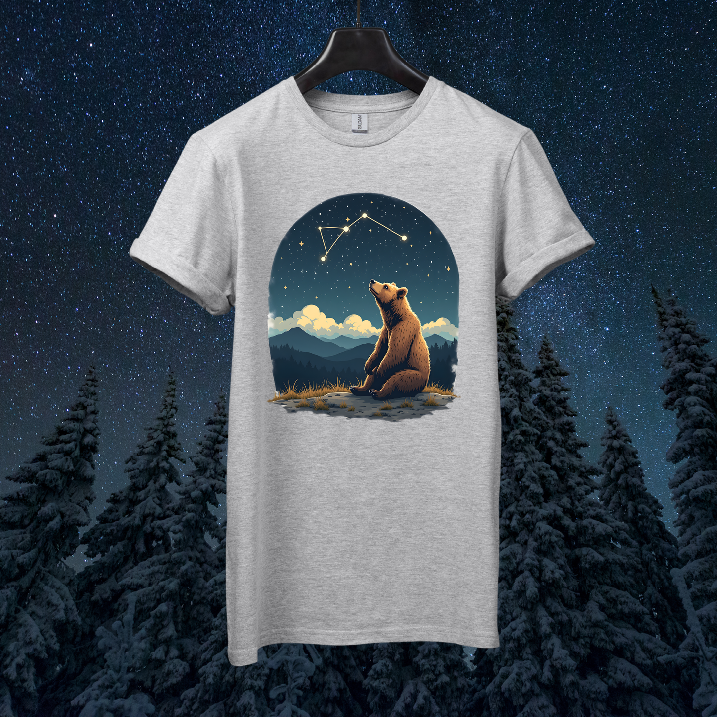 Vintage Starry Bear T-Shirt
