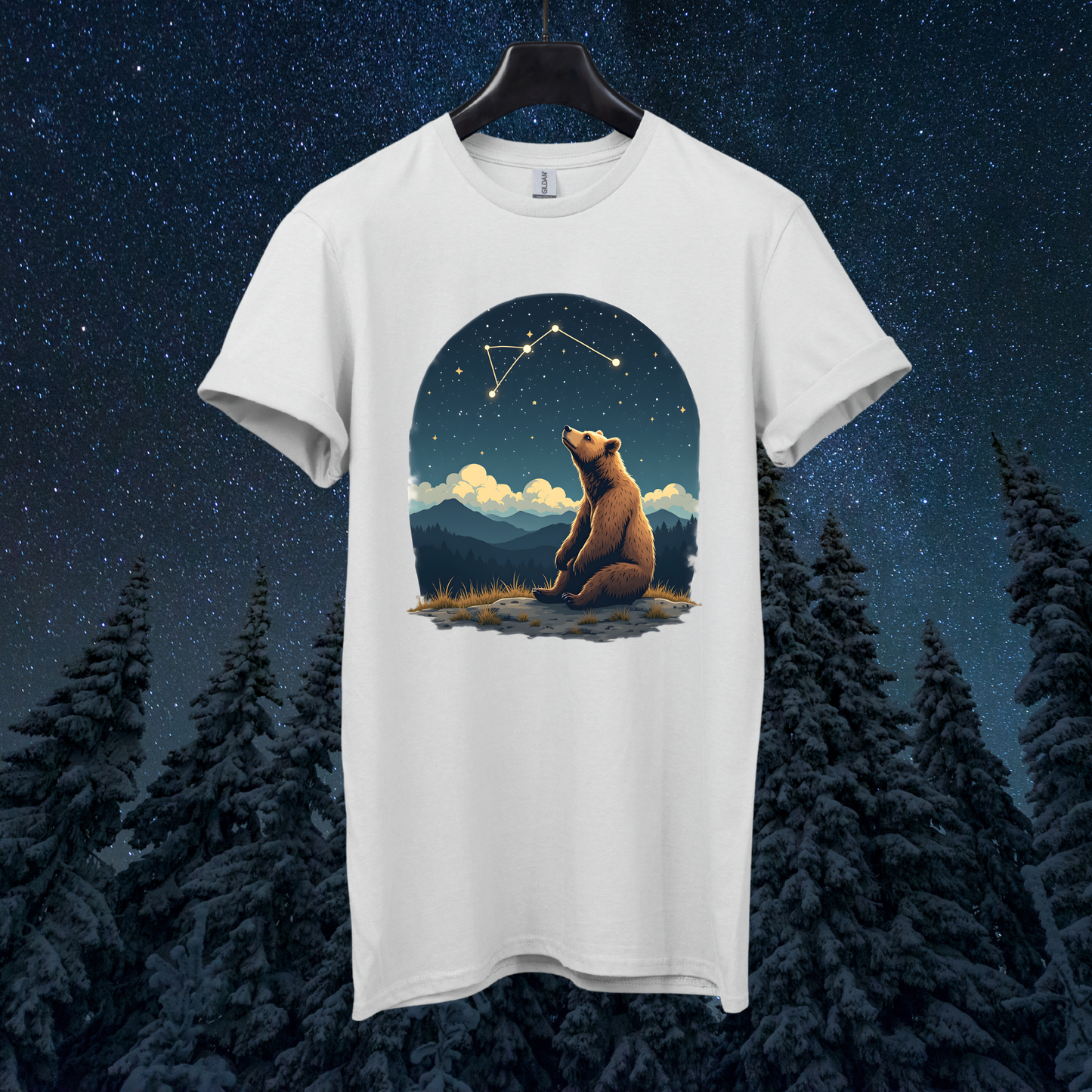 Vintage Starry Bear T-Shirt