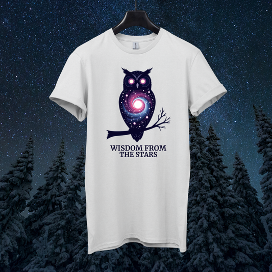 Wisdom from Stars Owl T-Shirt